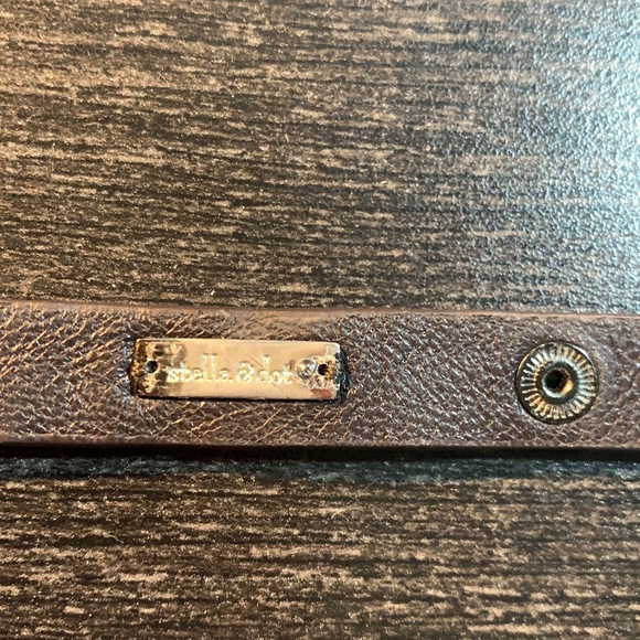 Stella & Dot leather and beads wrap bracelet - Picture 3 of 4